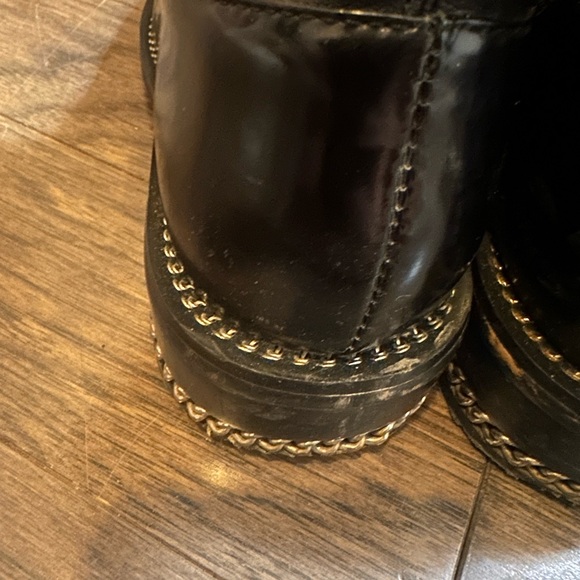 Givenchy knee-high accent, chain, leather boot - Picture 3 of 7